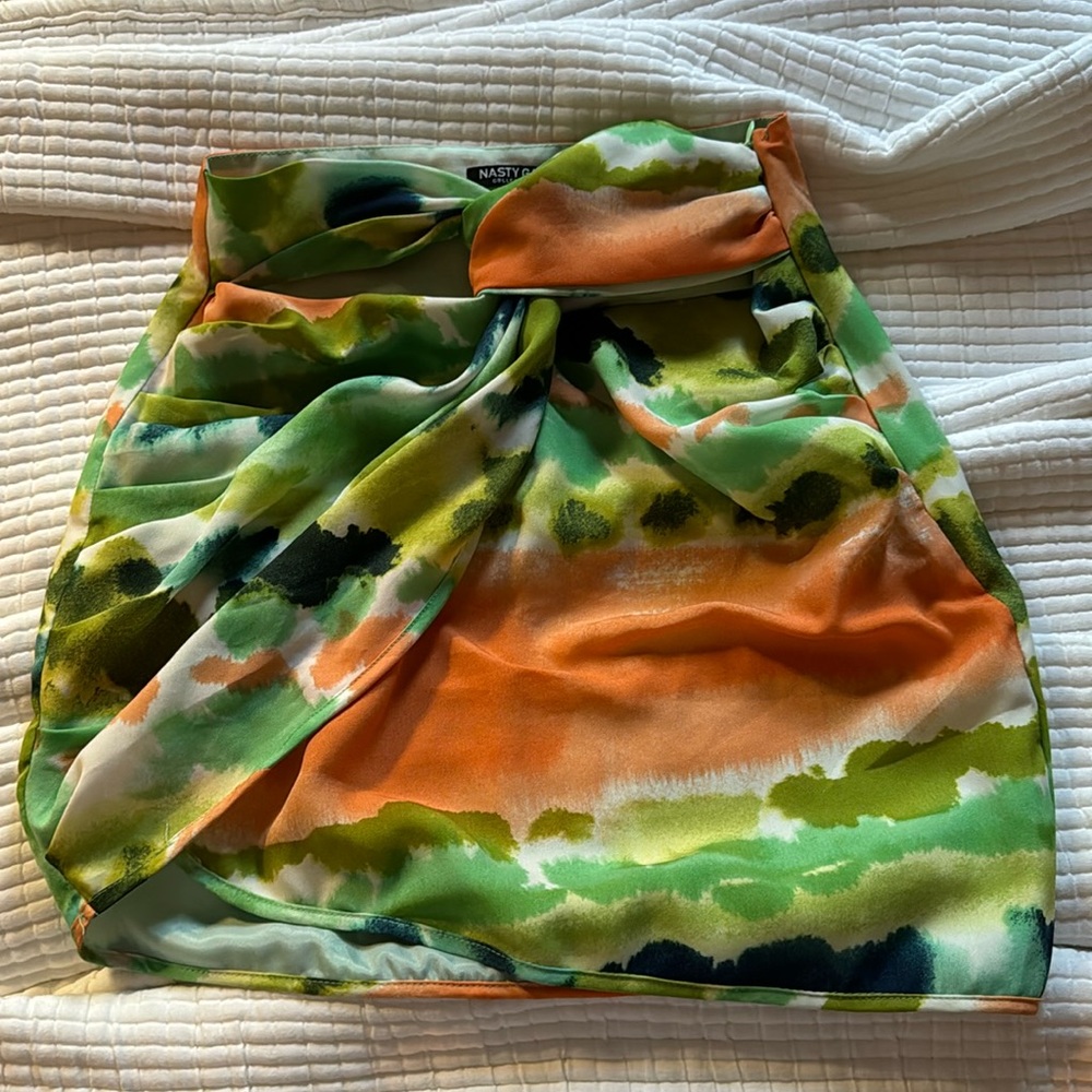 Multicolor mini skirt
